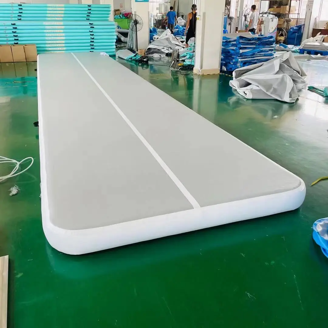 Дешево 12 м Gymtastic профессиональный воздушный трек-надувной гимнастический Акробатический мат-Тренировка гимнастики, Cheerleader, Tumbling