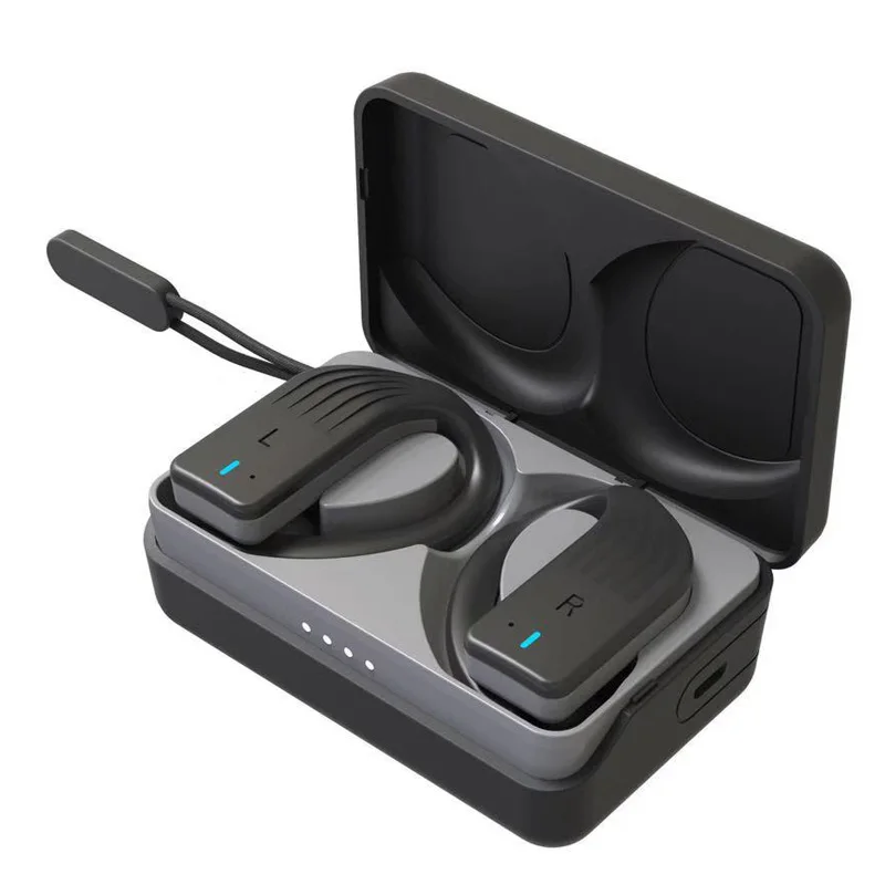 Black K40 Bluetooth беспроводные наушники IPX5 Sweatproof спортивные стереонаушники 5,0 шумоподавление гарнитуры вызов - Цвет: Black