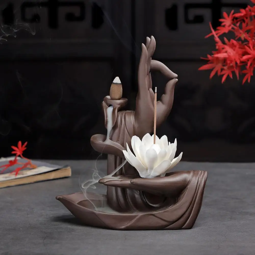 

Bergamot Monkey Backflow Incense Burner Smoke Waterfall Stick Incense Holder Meditation Aromatherapy Censer Home Office Decor