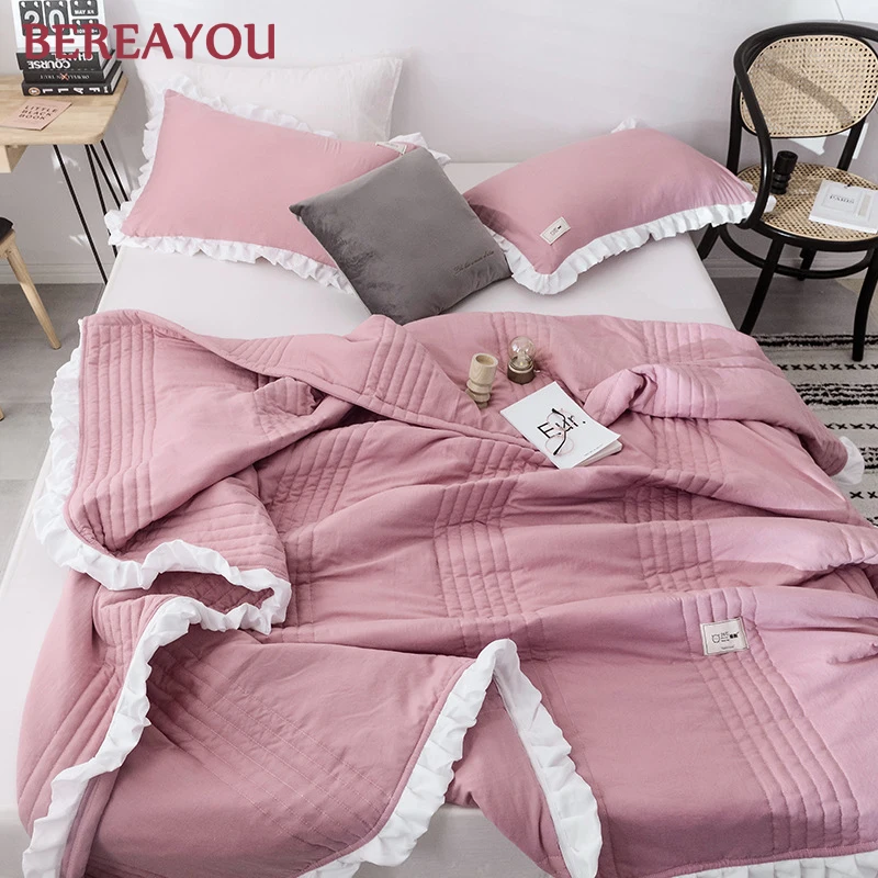 2/3 шт. японские потертые хлопковые постельные стеганые одеяла наволочка мягкое