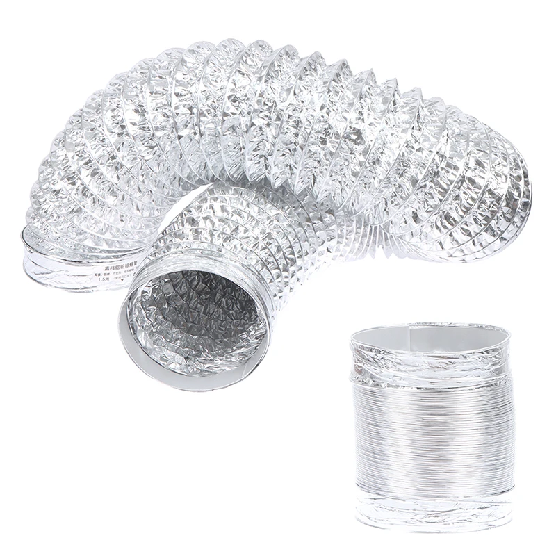 4-дюймовая 100 мм трубка для вентиляции из ПВХ алюминиевая воздуховод гибкий