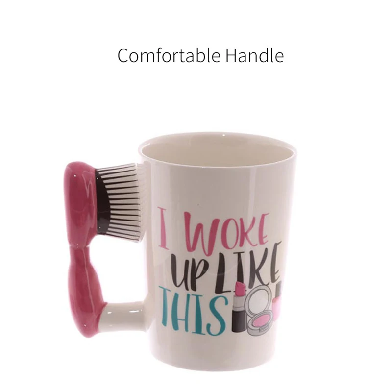 

Creative Ceramic Cup Coffee Mug 3D Hand-painted Ceramic Cup Personality Handle Drinkware Travel Mug Novel Drinking Cup Gift