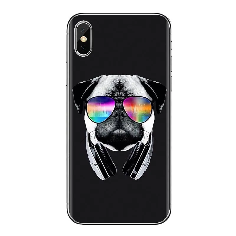 2018 new Cute cartoon pug Silicone Cover Bag For Huawei P Smart Y6 P8 P9 P10 Plus Nova P20 Lite Pro Mini 2017 SLA-L02 SLA-L22 2i |
