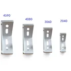 Угловой фитинг 2040 3060 4080 4590, угловой алюминиевый L-образный коннектор, крепежный кронштейн для европейского промышленного алюминиевого профиля