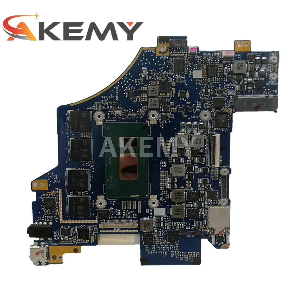akemy for asus q325ua q325u ux370ua ux370u ux370uak q325uak laptop motherboard 60nb0en0 mb2110 w i5 7200u cpu 8gb ram free global shipping
