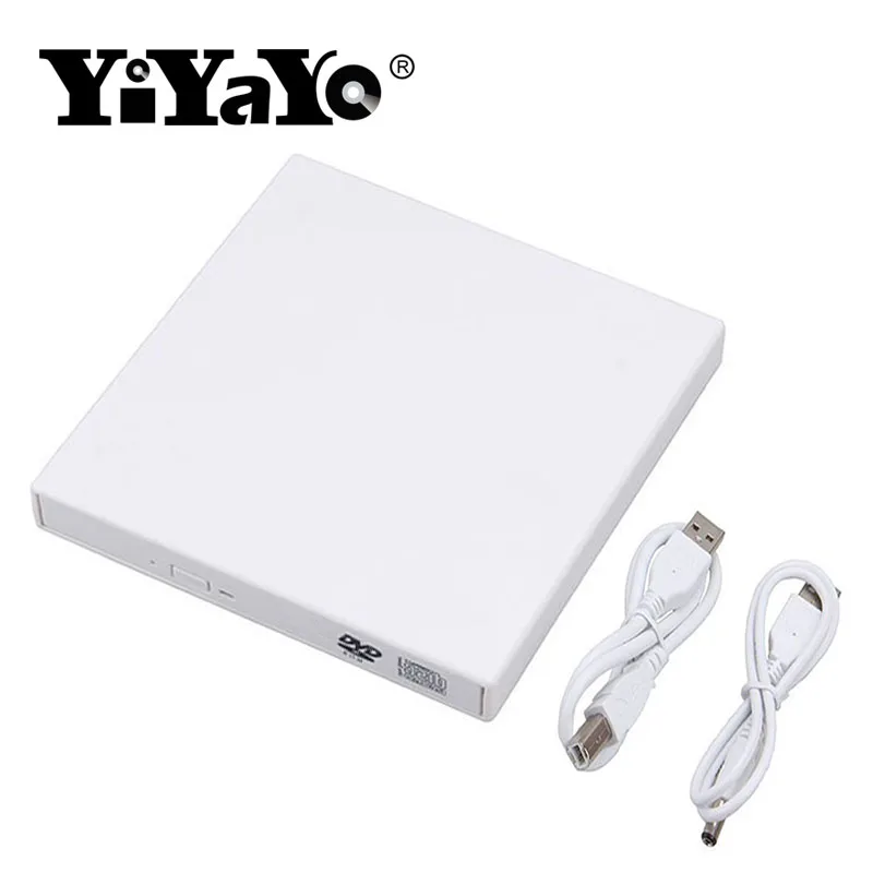 YiYaYo Внешний оптический привод DVD ROM CD RW USB 2 0 CD/DVD проигрыватель комбо ридер запись