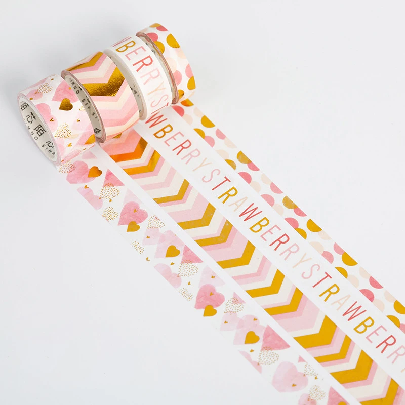 Набор декоративного скотча Васи фантазия сад серии бронзовые DIY бумажные ленты