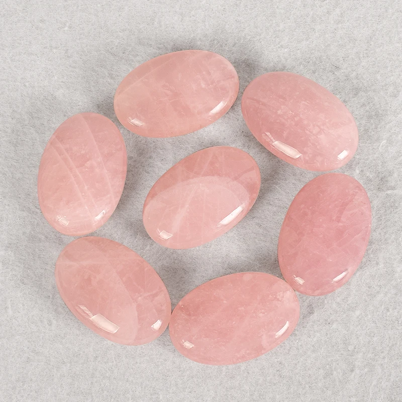 

1 Pcs Palmstone Big Size Rose Quartz Thumb Stone High Polished for Hand SPA Massager Healing Crystal Carft Health Care Tools