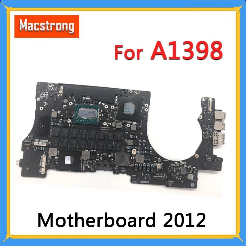 Тестирование A1398 лоджик борд для MacBook retina 1" материнская плата 2,2 ГГц/2,4 ГГц/2,6 ГГц/2,6 ГГц/8G 16 Гб Оперативная память 1Гб GPU 2012 820-3332-A