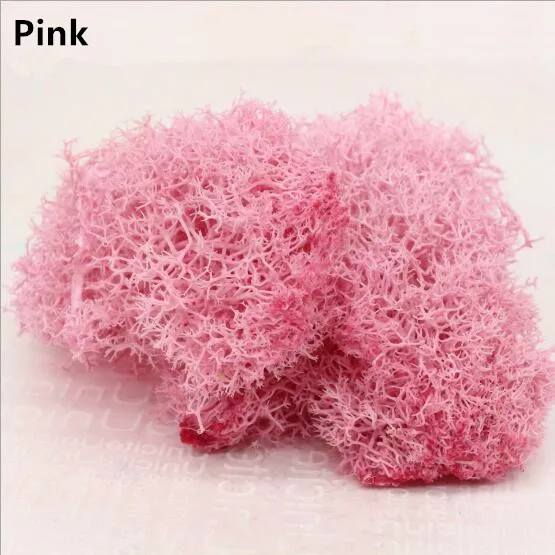 Pink 20 г Многоцветный Искусственный мох трава искусственный цветок растение мох украшение дома гостиной DIY Садовый цветок Декор Аксессуары - Цвет: Pink