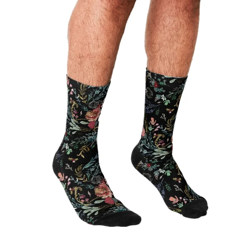 

2021 Funny Socks Men Medieval Fantasy Corgi Printed Happy hip hop Unisex Socks art Novelty Crew Casual Creative cartoon Socks