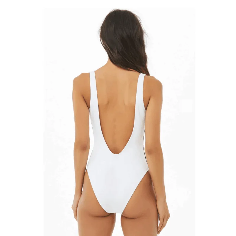 Пикантные Одна деталь черного и белого цвета из кусков купальник женская обувь