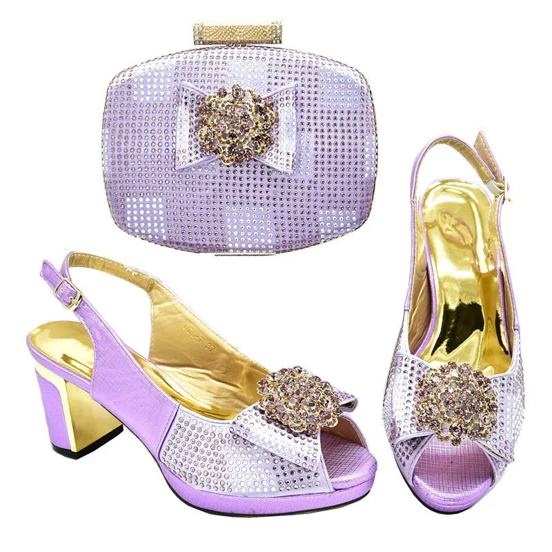 New Italian Shoes with Matching Bags 2020 Summer High Heeled for Women African Wedding Shoe and Bag Sets Ladies | Обувь