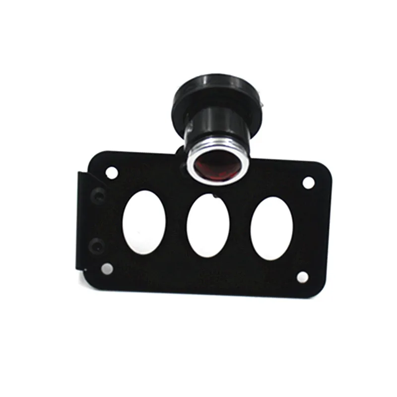 Motorcycle Side Mount License Plate Tail Light Bracket Metric Choppers Dirt BikeDual Sport bike Cruiser Bobber Touring Atv| |