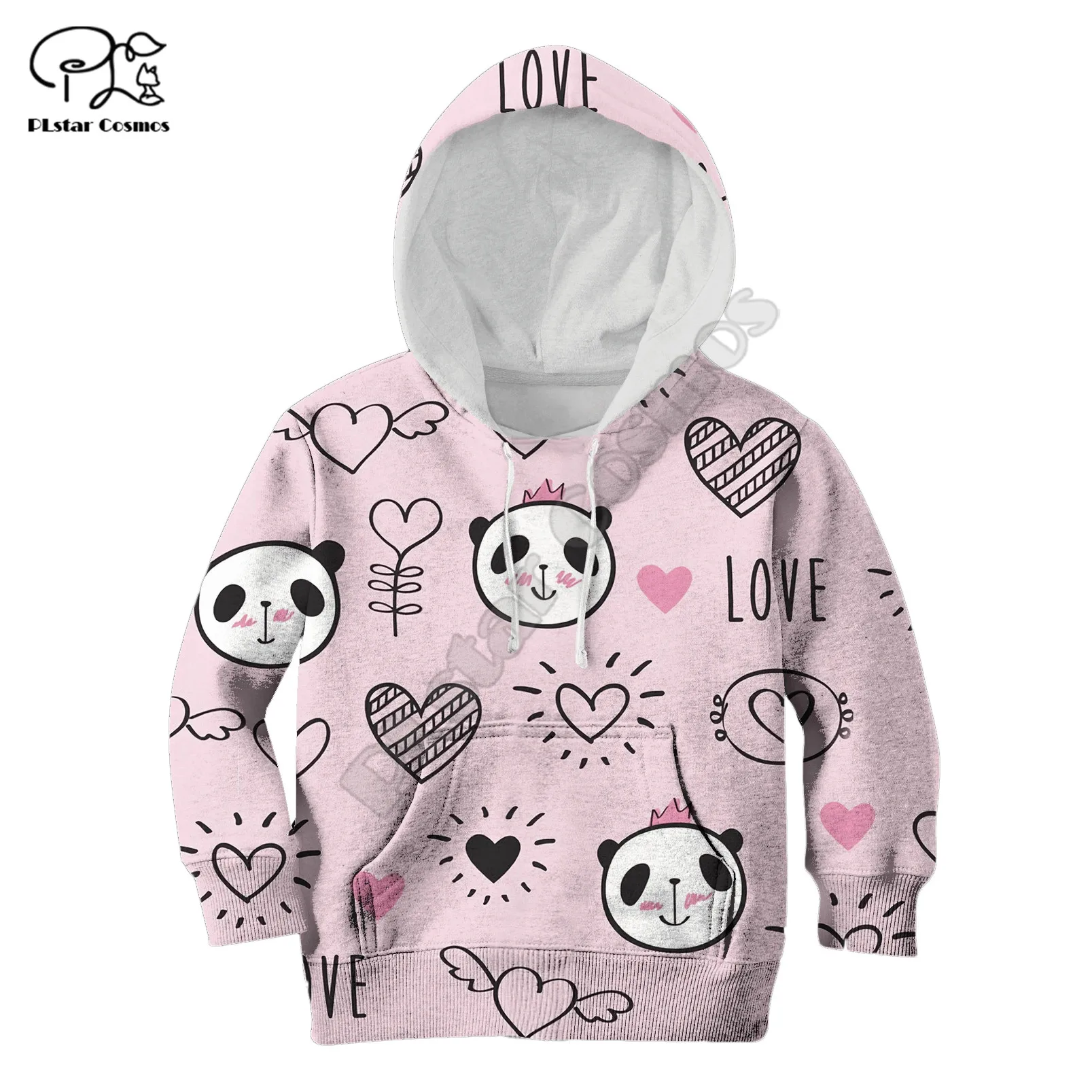 

Panda In Love 3d printed Hoodies kids Pullover Sweatshirt Tracksuit jacket t shirts Halloween Cosplay boy GIRL