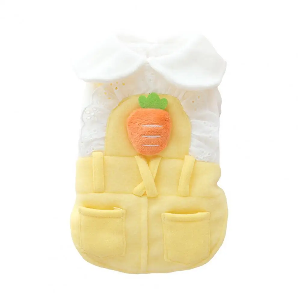 

Soft Texture Durable Soft Texture Cotton Lace Dog Cat Coat Two-legged Dog Clothing Dual Pocket for Puppy