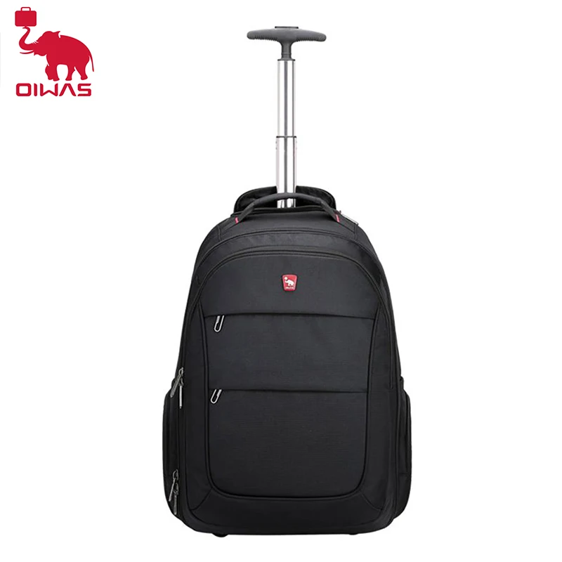 

OIWAS Men Travel Trolley Bag Rolling Luggage Backpack on Wheels Suitcase Fashion Rucksack Large Capacity For Business Cabin