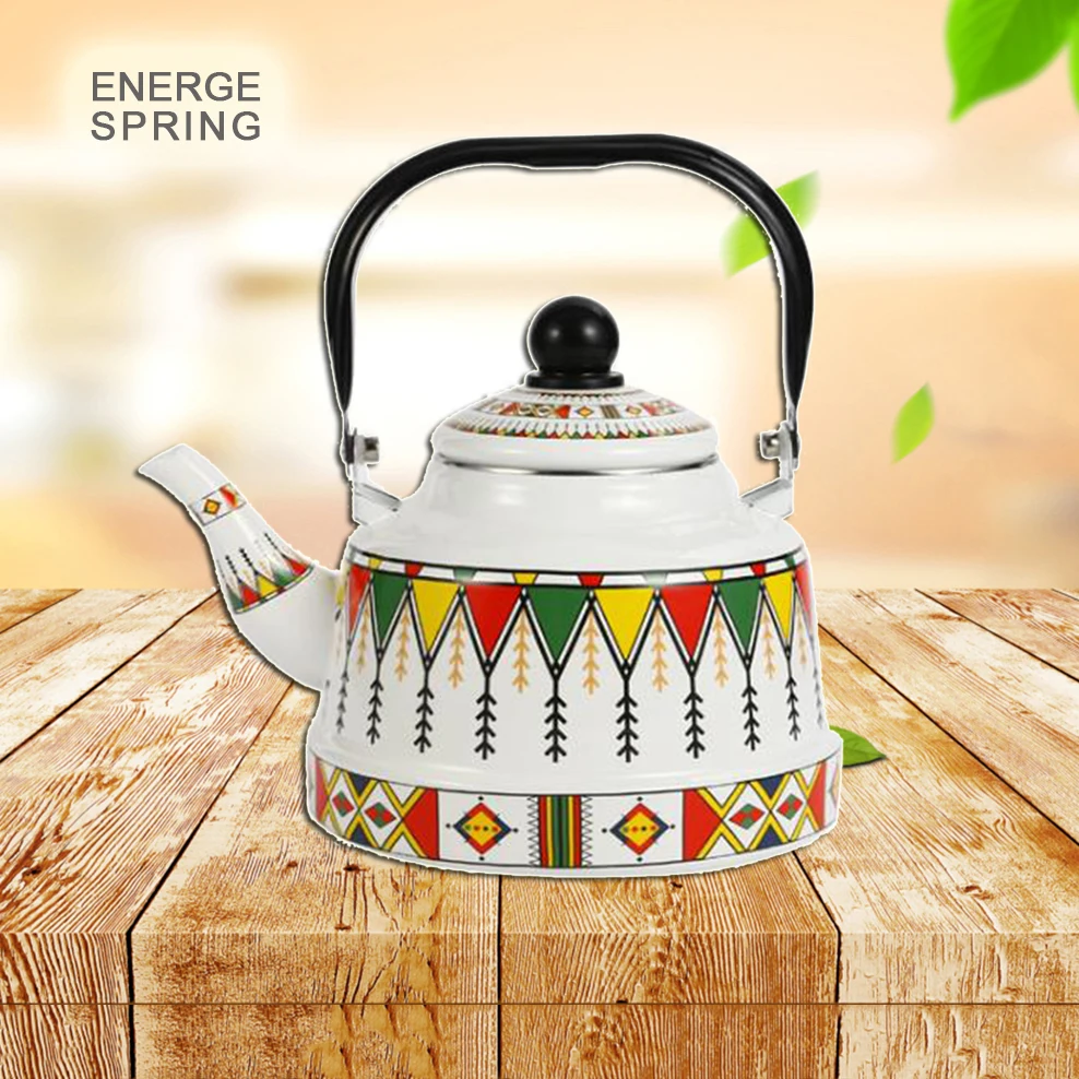 

1.1L/1.7L/2.5L Enamel Teapot Induction Cooker Boiling Water Pot Household Large Capacity Kettle Enamel Boiling Kettle