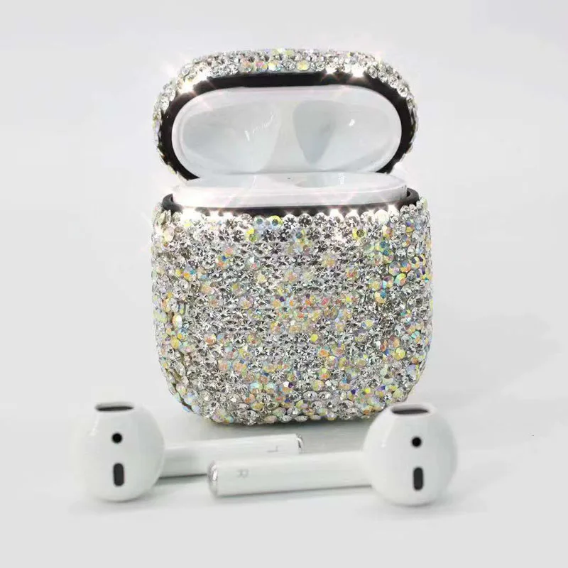 Чехол для наушников для Apple Airpods, беспроводная bluetooth-гарнитура, защитная крышка для зарядки, Кристальное стекло, украшение, Airpods pro Pack