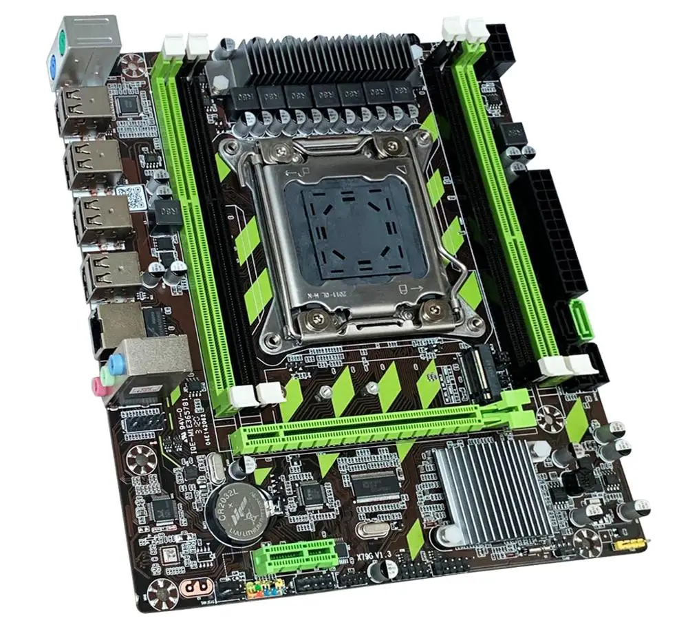 Материнская плата Atermiter X79 X79G LGA2011 mini-ATX combos E5 1650 V2 SR1AQ CPU 4 шт. x 8 ГБ = 32 DDR3 ОЗУ 1600 МГц PC3