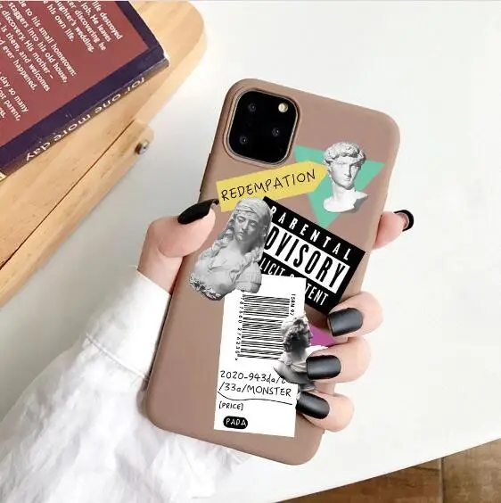 

Модный чехол для телефона с надписью для iPhone 12 PRO 11 Pro Max XR XS 7 8 Plus 6 SE 2020, роскошный мягкий силиконовый чехол-накладка
