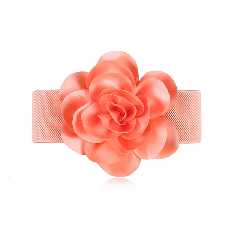 Роскошный Большой ленточный бант Kasure цветочный широкий пояс для женщин и девушек