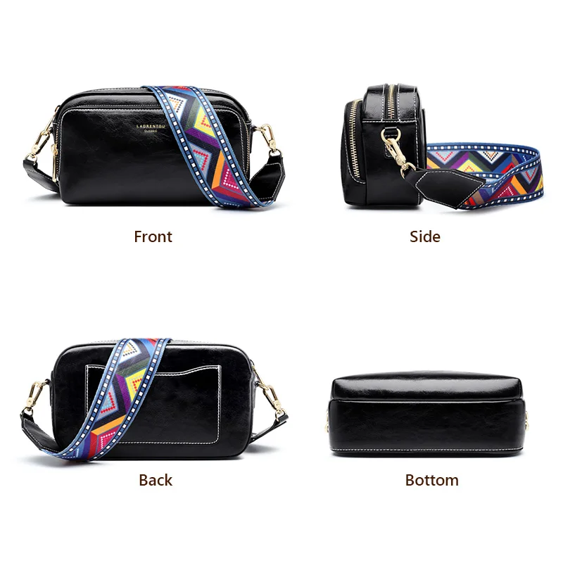 LAORENTOU высокое качество коробка сумки новый дизайнер из воловьей кожи маленькие