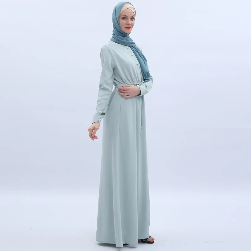Мятно зеленый мусульманский с длинным рукавом|muslim dress|black abayablack muslim dress |