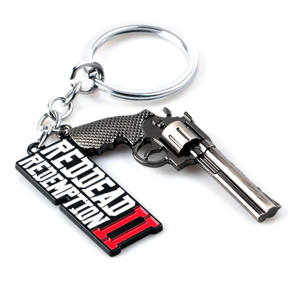 

Red Dead Redemption 2 Keychains Accessories Rockstar Game Pendant Metal Key Chains Men Car Women Bag Key Rings Chaveiro Jewelry