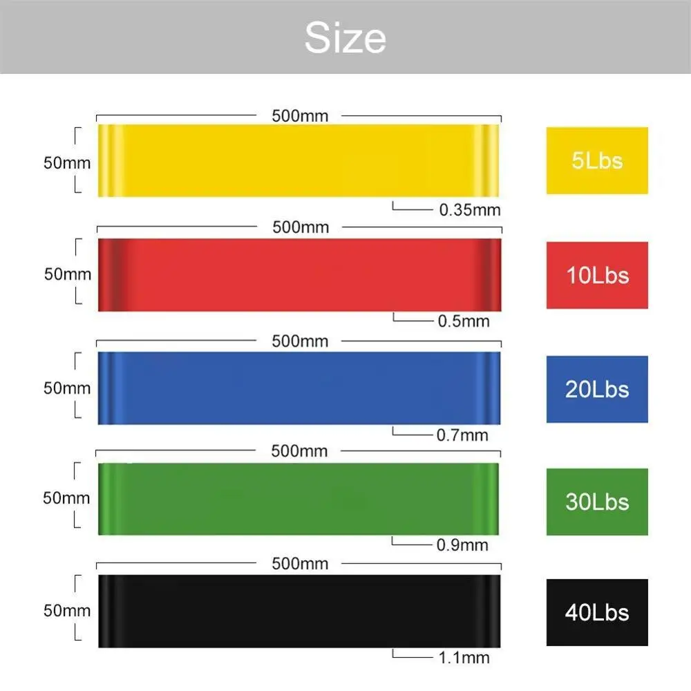 Резинки для фитнеса Набор резинок занятий спортом Резиновая лента тренировок