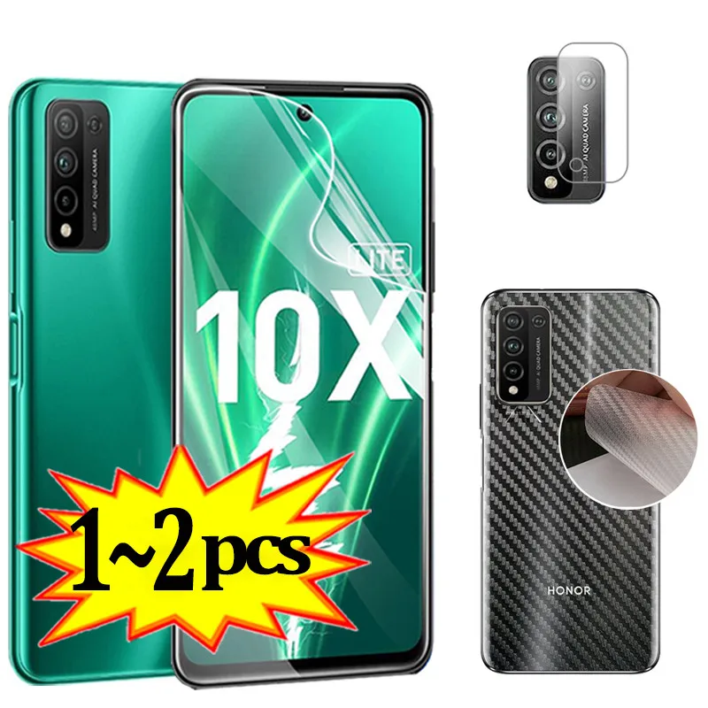 Гидрогель пленка для Honor 10X Lite 2020 не Стекло+заднюю на Honor10X Камера защиты Honor10XLite x10 10