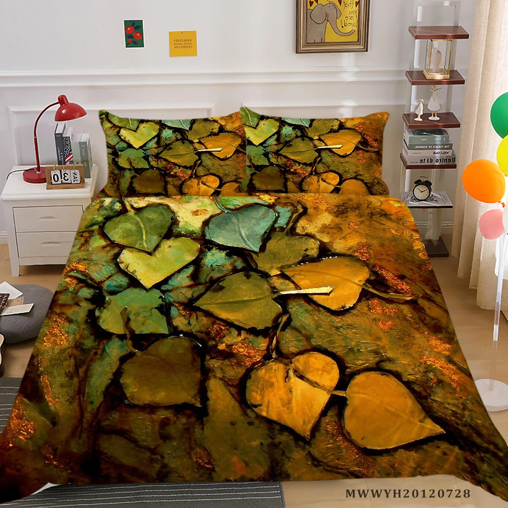 

Colourful Bedding Set Queen Size Duvet Cover Set 2/3 Pcs Modern Home Bed Set Pillowcase Unique Bed Gift