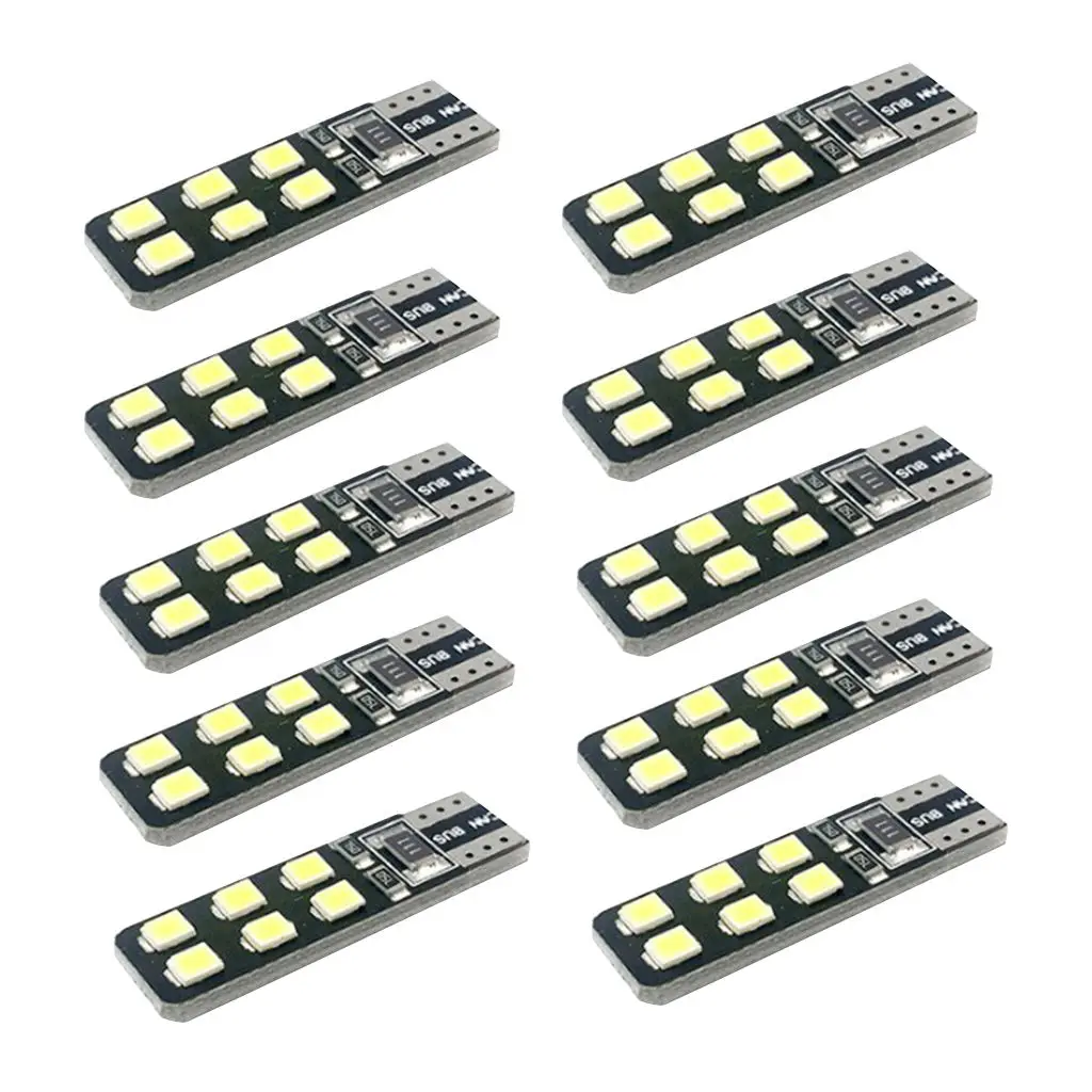 10 шт. Автомобильные светодиодные лампы T10 2835 12SMD | Автомобили и мотоциклы