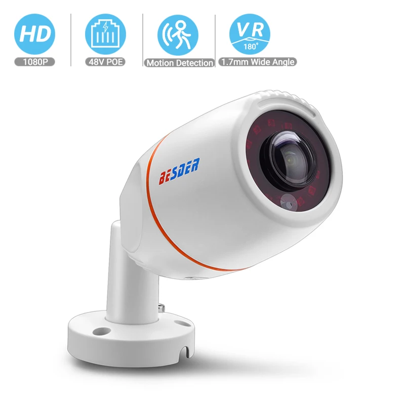 Besder HD 1080P рыбий глаз VR IP камера электронная PTZ 180 панорамная Onvif Email сигнализация IR-Cut P2P сеть безопасности CCTV камера