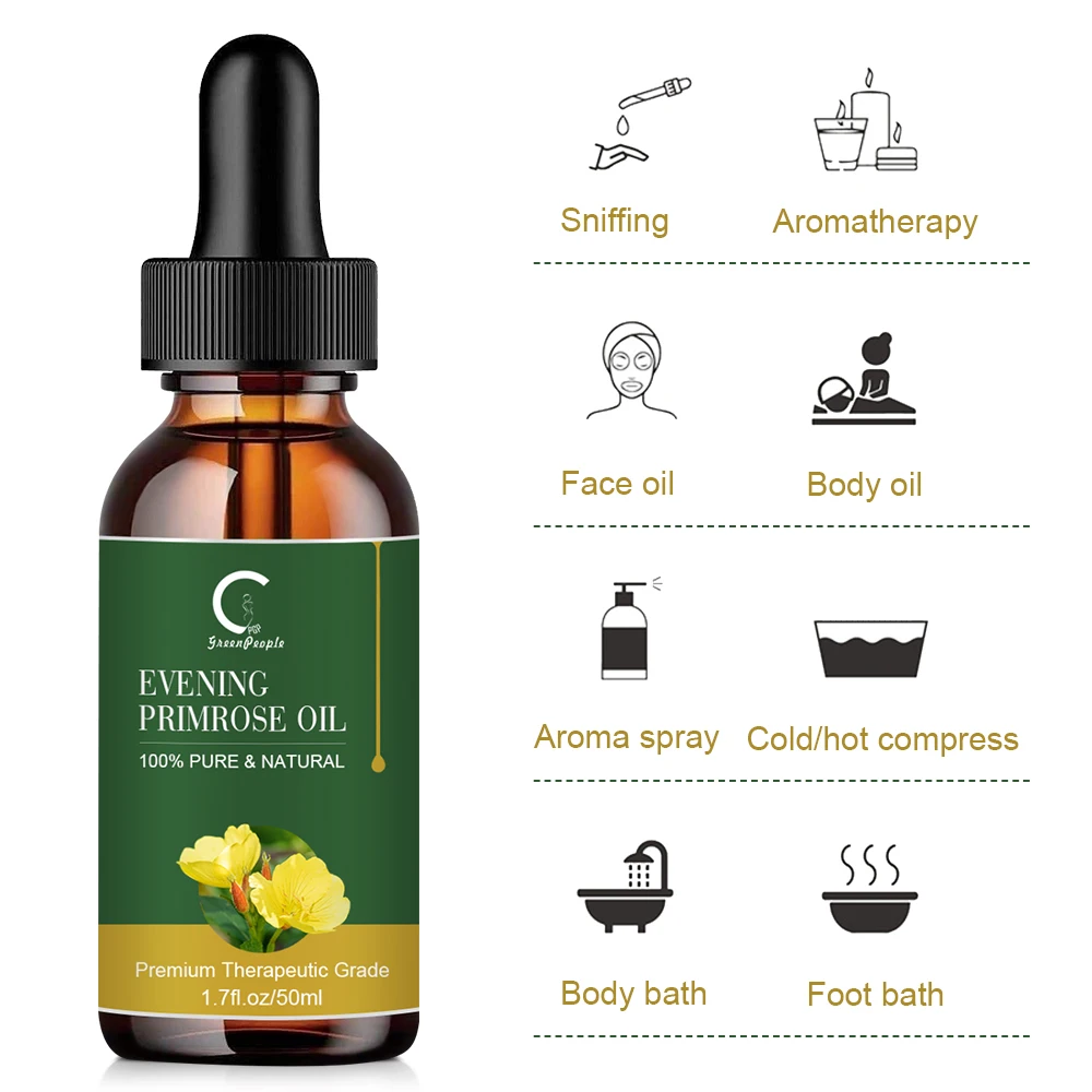 Вечернее масло примулы GPGP GreenPeople отбеливающий уход за кожей снимает беспокойство