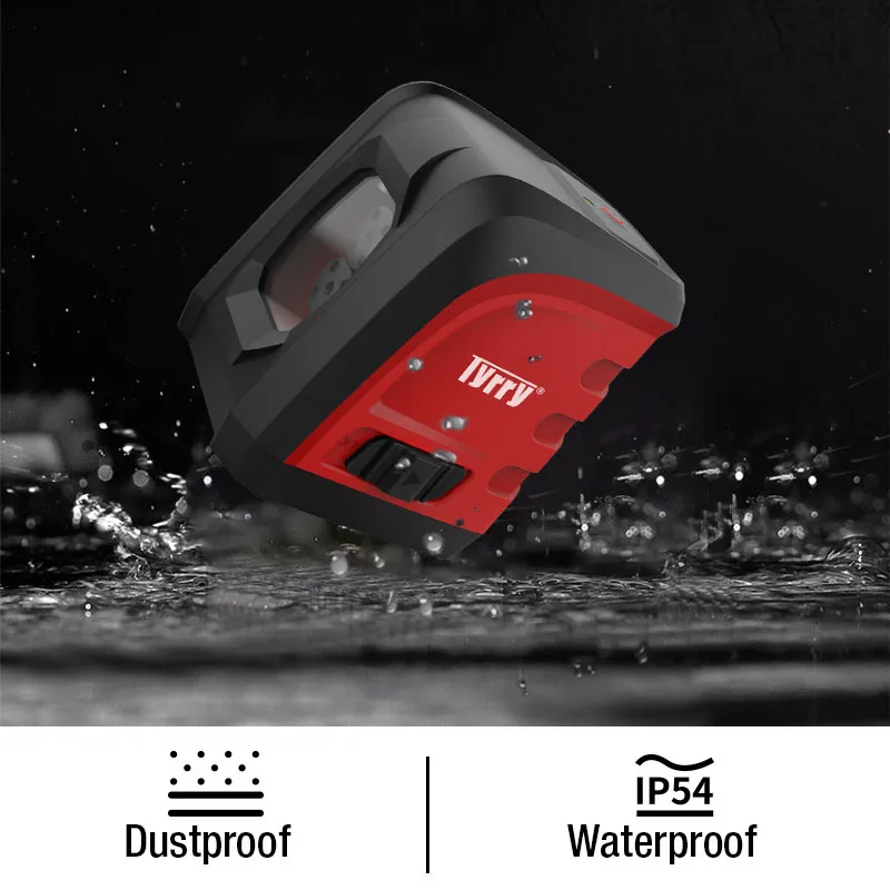 Красный и зеленый лазерный уровень 2 линии 1 точка Мини Портативный 360