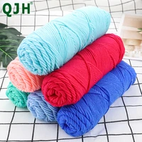 diy weaving 5pcs super thick yarn cotton skincare hand knitting scarf coat soft yarn for hand knitting 250g