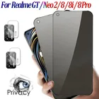 Защитное стекло для Realme GT 5G конфиденциальности стекло Realme GT Neo 2 3 2T Анти-шпионское очки реалми 8 про 9i 8i реалми гт