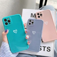 moskado camera protection love heart pattern phone cover for iphone 11 13 pro max 12 mini x xs max 7 8 plus soft silicone case