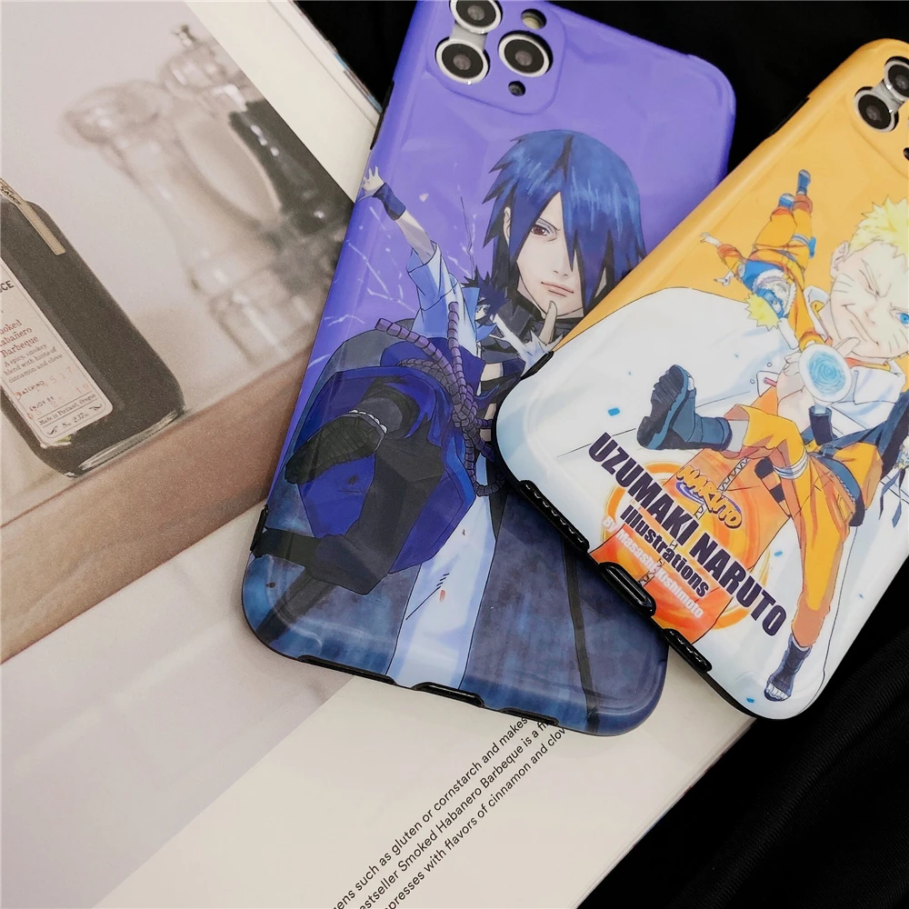 

New Anime Sasuke Uzumaki Phone Case for iPhone 12 11 Pro X XR XS MAX 7 8 Plus Japan Cartoon Funny Soft Silicon Cover