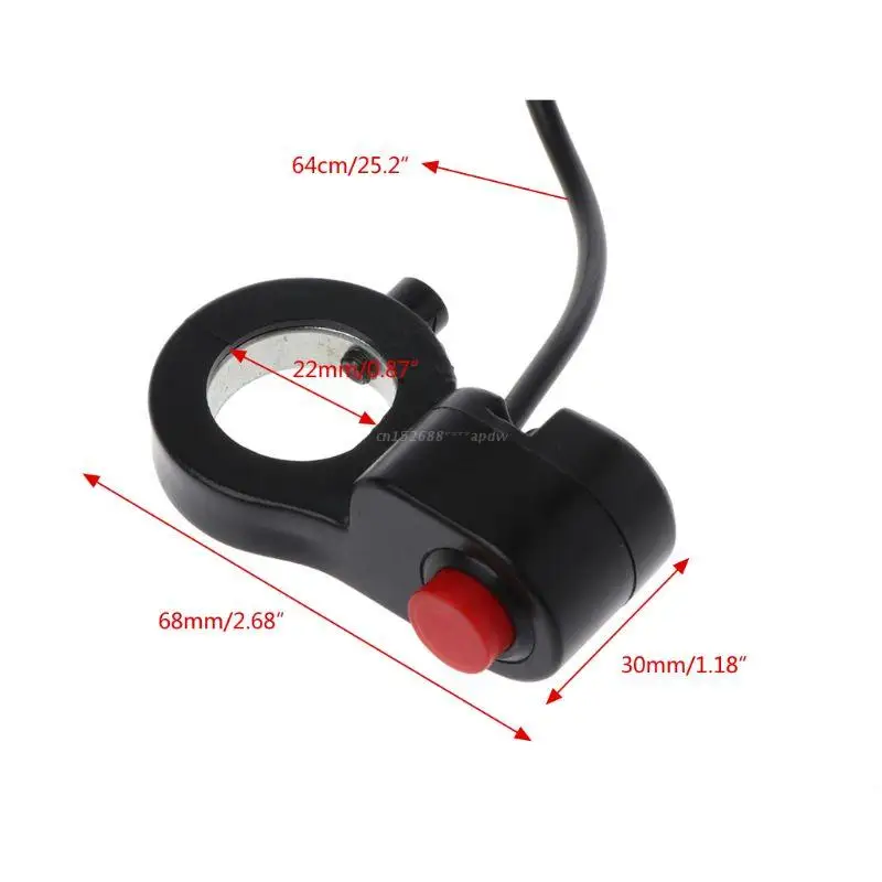 

22mm 7/8" Motorcycle Handlebar Horn Switch Start Speaker Connection Button Equipment Electric Bike Replacement Parts