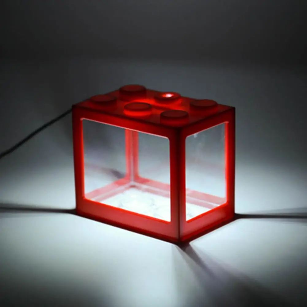 6 цветов мини аквариум USB СВЕТОДИОДНЫЙ светильник для аквариума домашний офисный