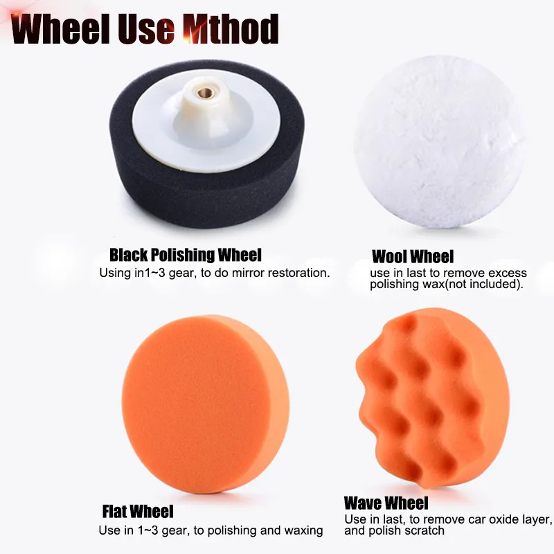 

220v 800w Electric Car Polisher Waxing Machine Cleaner Paint Care Polish Machine With Six Speed Control Function