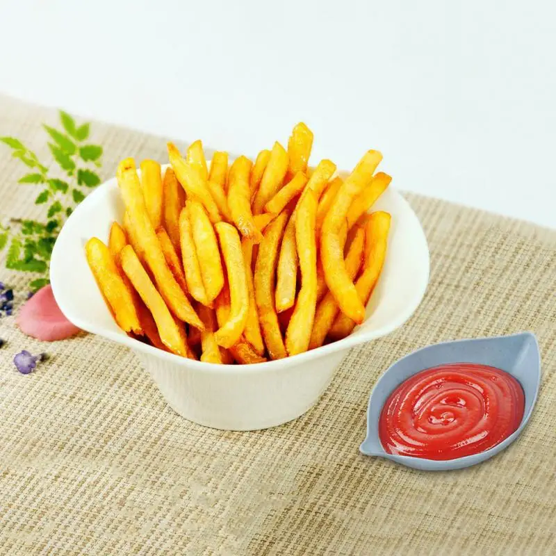 Разноцветная миска для приправ многофункциональная в форме листьев различной