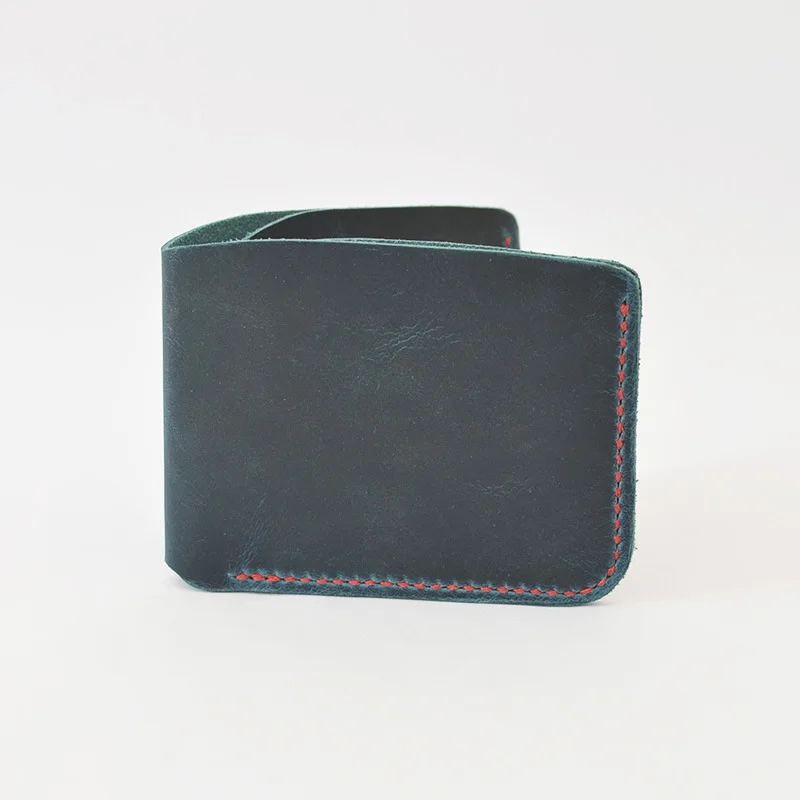Мужской бумажник ручной работы из натуральной кожи верхний слой в стиле ретро