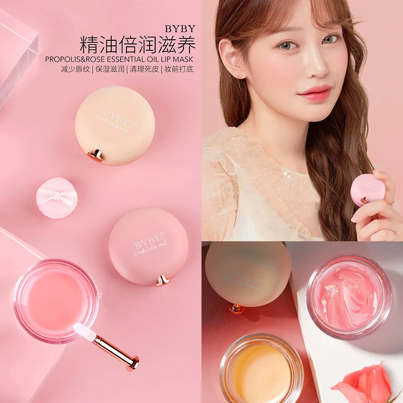 

Прополис питательное розовое эфирное масло, Восстанавливающее Средство для губ, пленка для ухода, отшелушивающий скраб, водный увлажняющий...