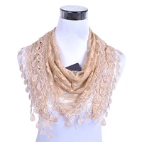 luxury brand design summer lady lace scarf flexible women triangle bandage floral scarves shawl marriage gift scarf l5a15822