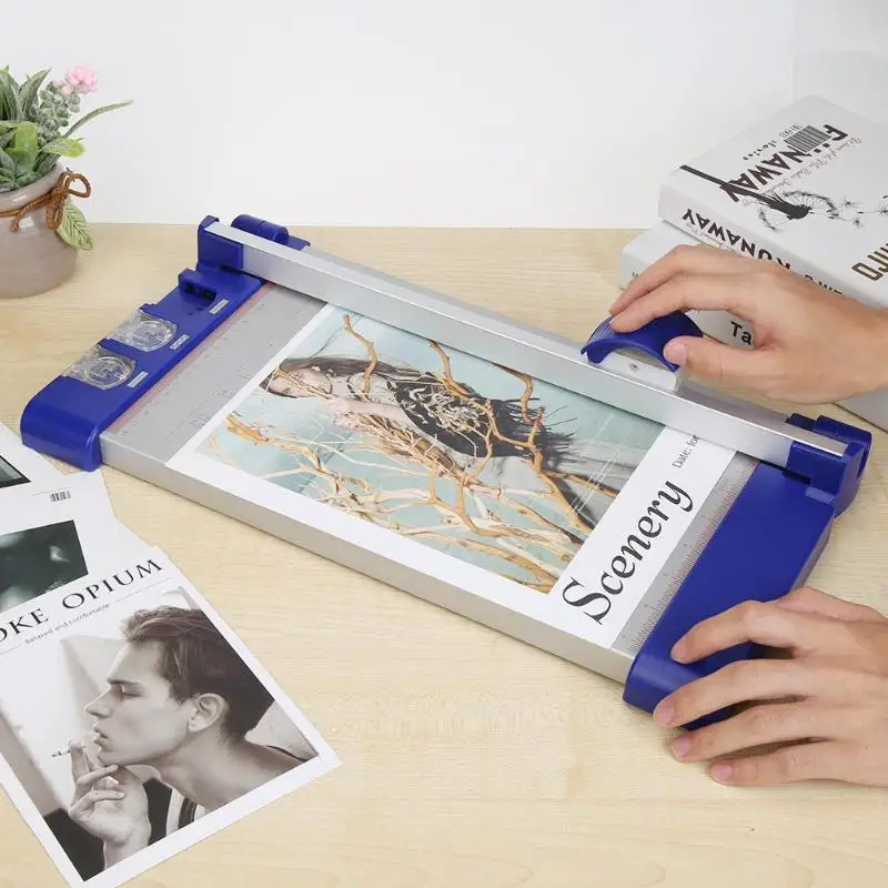 Портативный Фото обрезки бумаги Резак прецизионные режущие лезвия для офиса