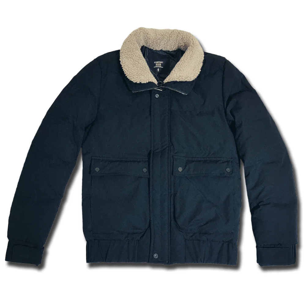 

New Jackets Parka Male Hot Sale Quality Winter Warm Thicken Outwear Slim Lamb Fur Collar Mens Coats Casual Windbreak Jackets