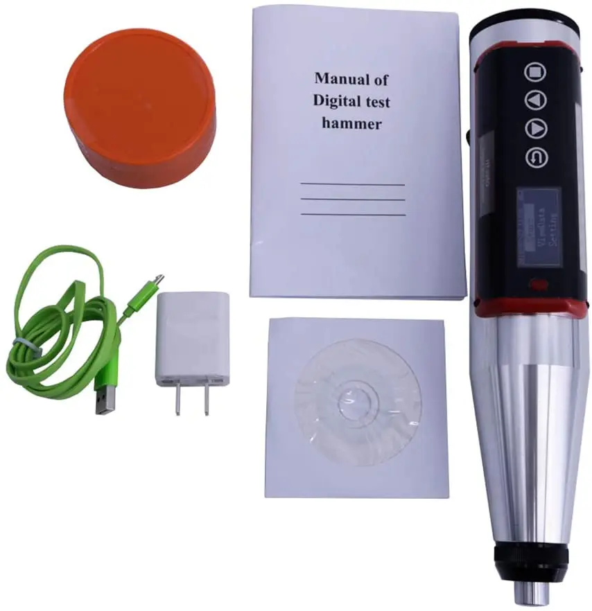 Digital Concrete Resiliometer Rebound Test Hammer HT-225Q with OLCD Display 200 Standard Component Storage NDT Testing Equipment |